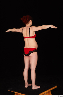 Charity 2 red bra red panties standing t poses underwear…